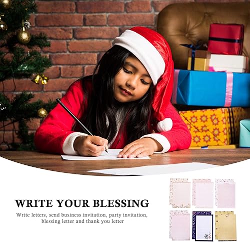 Miniatura 7 de Operitacx Sobres de tamaño carta, juego de papel de escritura, diseño floral de animales, 8 juegos de 6 hojas, 3 sobres de papel