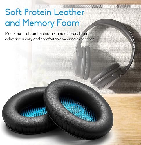 Miniatura 6 de Almohadillas de repuesto para Bose QuietComfort 15 QC2 QC15 QC25 QC35/Ae2/SoundLink, almohadillas de espuma viscoelástica para auriculares,