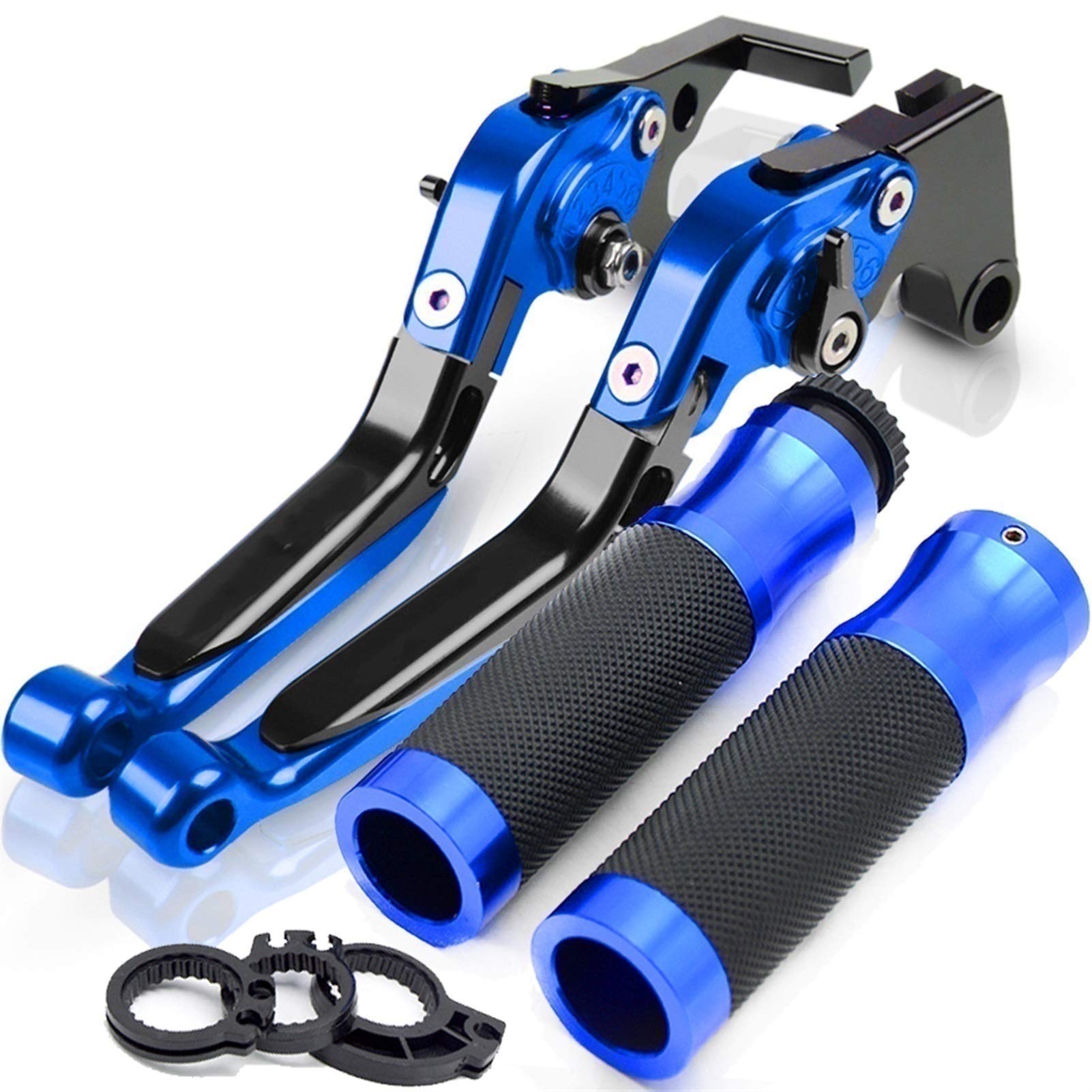 Leviers Frein/embrayage Moto Pour Suzuki GSX-R 600/750 2006-2012 - Kit Noir, Alliage Alu