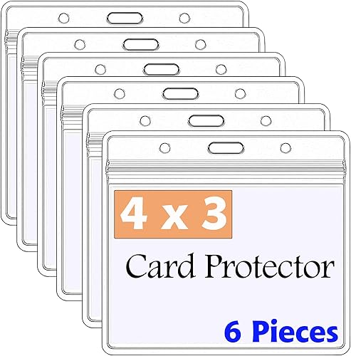 Zogify - Protector de tarjeta de vacunación CDC, funda de plástico para registro de inmunización de los CDC con cierre resellable tipo impermeable