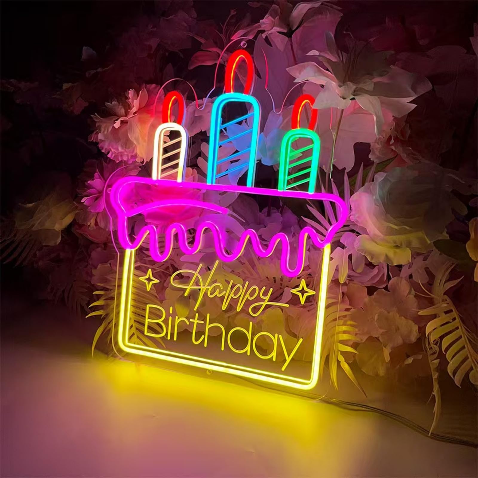 Ulalaza LED Neon Sign Night Light for Wall Party Décor Bedroom Room Bar Wedding Home Birthday Art Decoration Christmas with USB Chain Light modulator 5v 16.5''*9.1'' — image 1