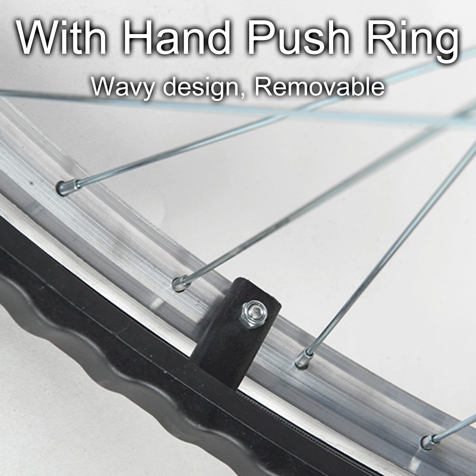Juego de ruedas traseras de recambio para silla de Juego de 2 ruedas traseras de repuesto for silla de ruedas de 24 pulgadas, adecuadas for sillas de ruedas for discapacitados y accesorios for sillas