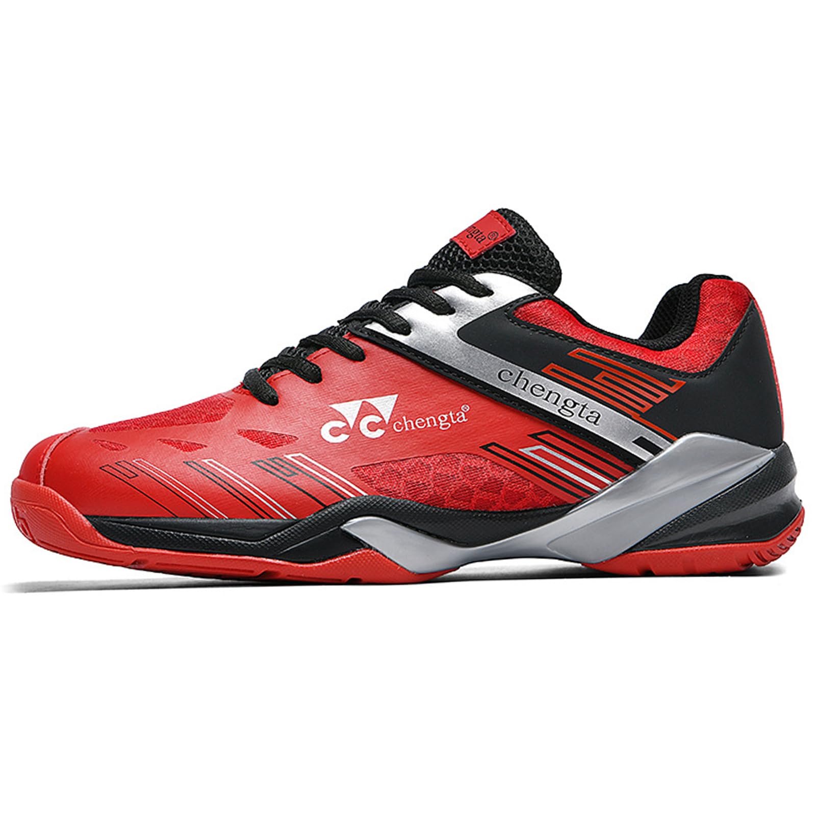 Chaussures de badminton de squash pour homme, légères, en cuir, antidérapantes, pour intérieur et extérieur, raquetball