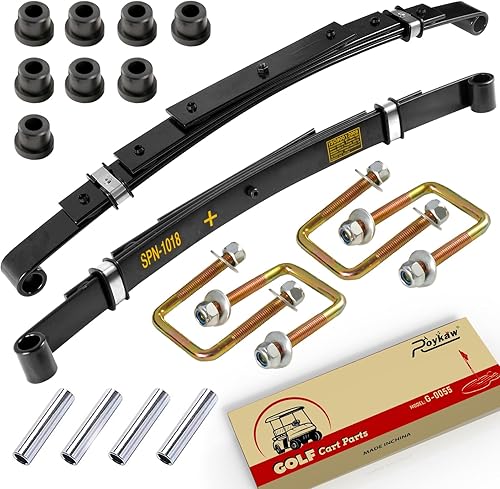 Roykaw Kit de muelles de hoja de servicio pesado trasero para carrito de golf EZGO TXT 1994-Up - 4 hojas