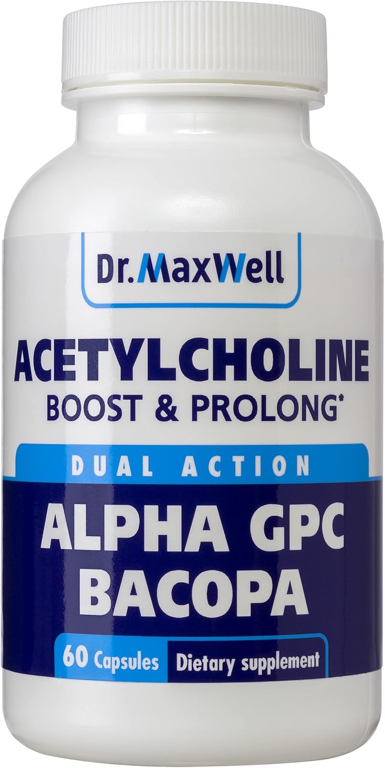 Acetylcholine, Alpha GPC Choline 600mg + Bacopa, Better