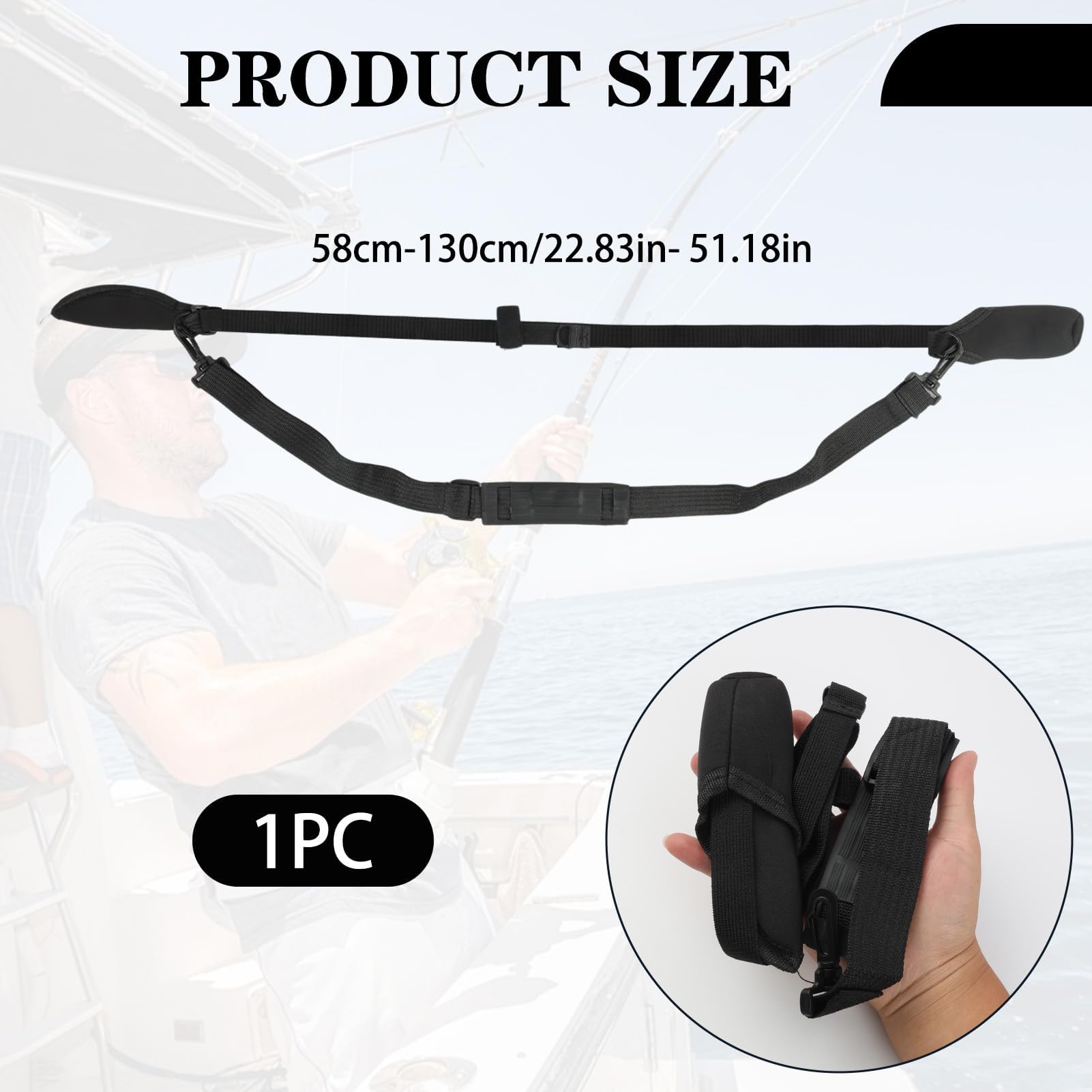 Protector de Caña de Pescar Ajustable en Neopreno Magic Baits - Cinta Protectora Resistente y Duradera para Cañas de Pesca de,para Transporte Seguro y Protección Óptima (1)