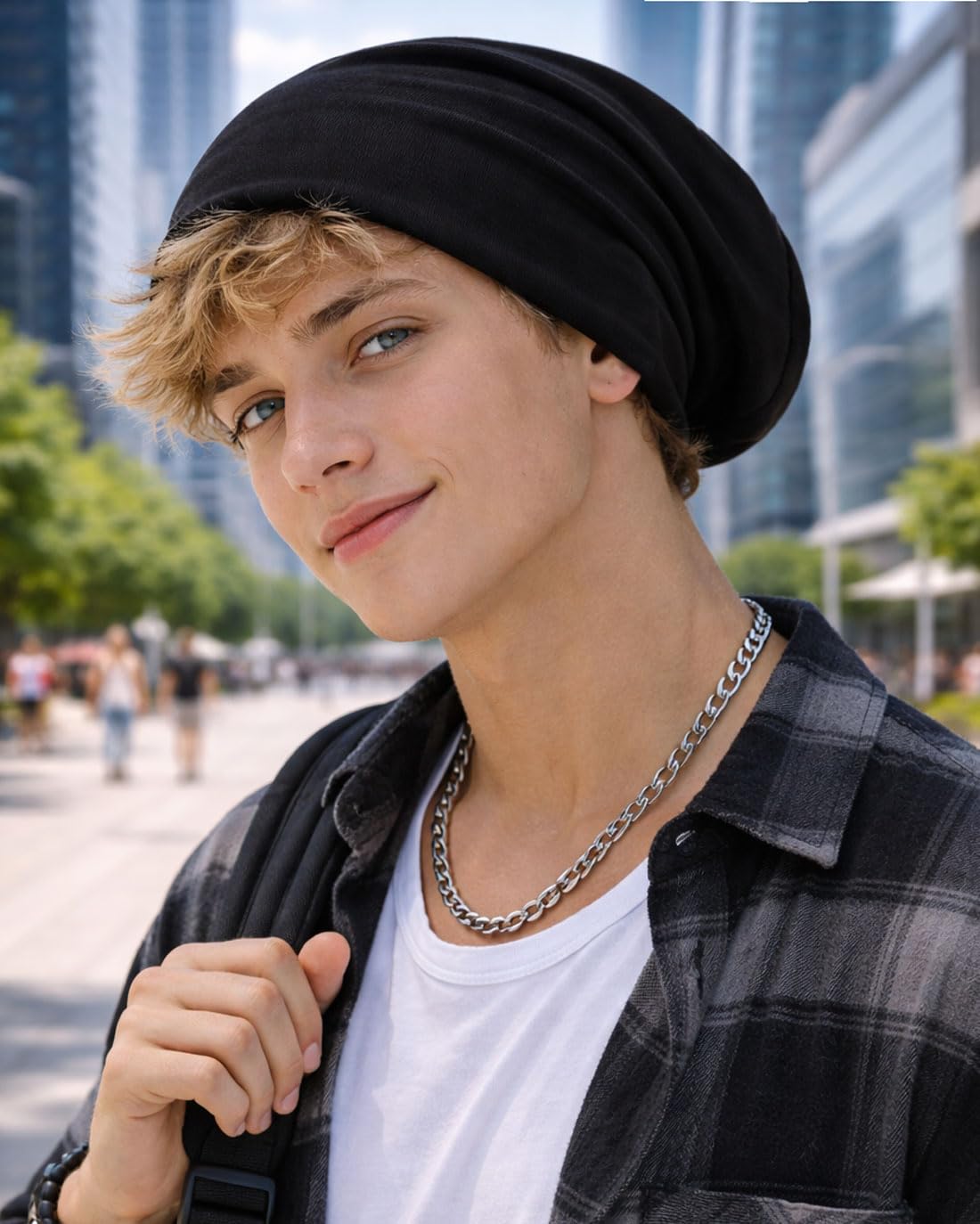 Slouch Bonnet Style 3 en jersey Unisex fin et léger