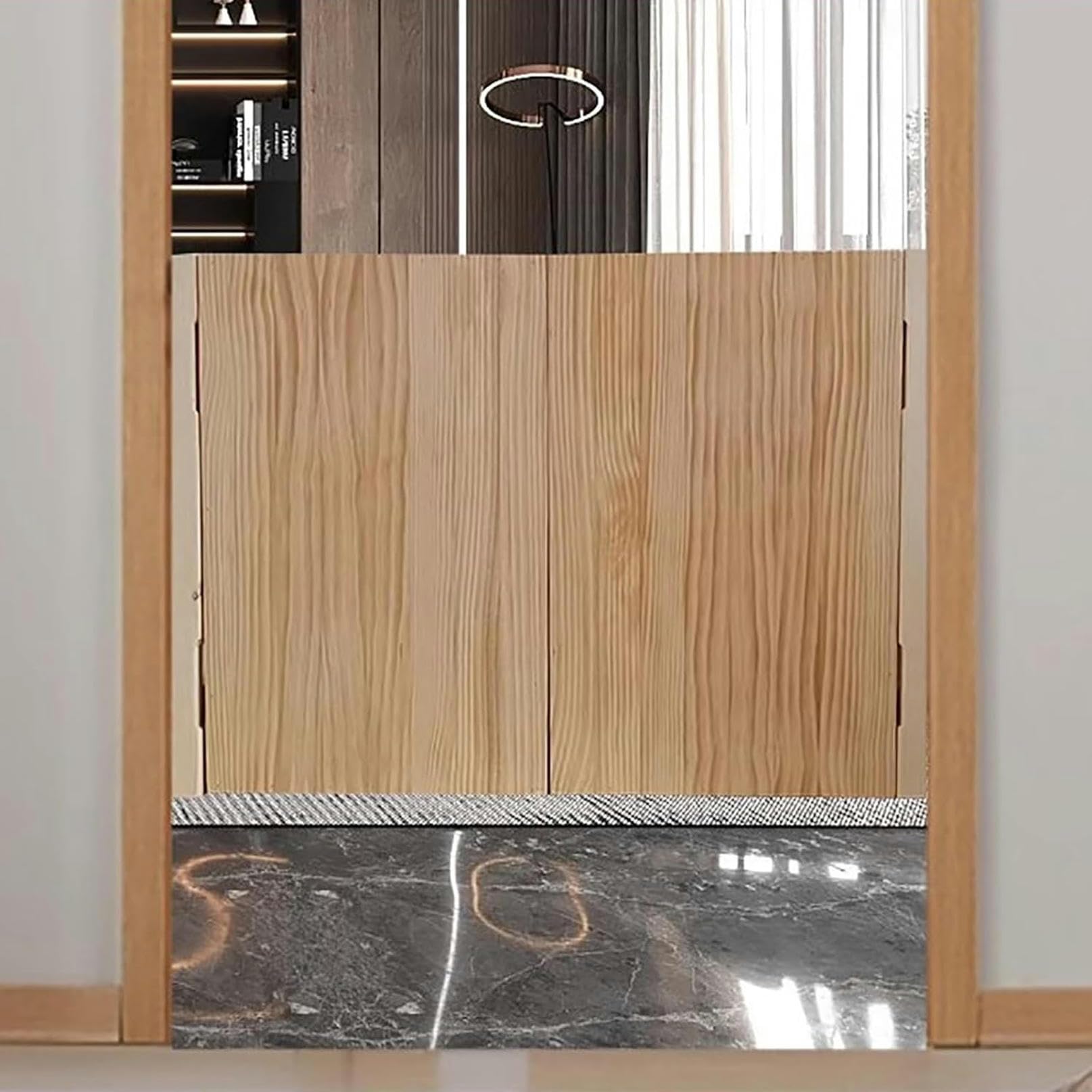 Porte battante en bois double porte saloon à fermeture automatique pour cuisine et maison