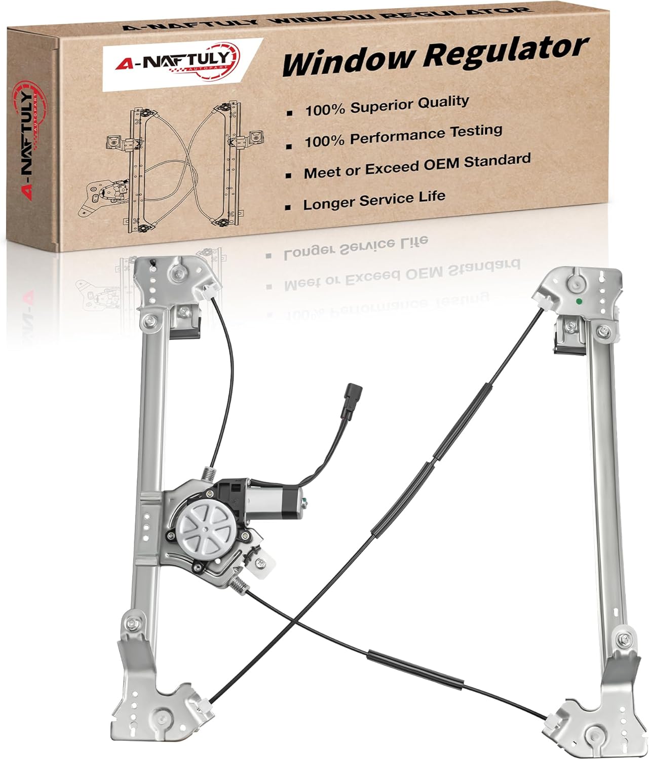 741-430 Power Window Motor and Regulator Assembly Front Left Driver Side Compatible with Ford F150 2004 2005 2006 2007 2008 (Extended Cab Only) Front Driver Side (Extended Cab Only)