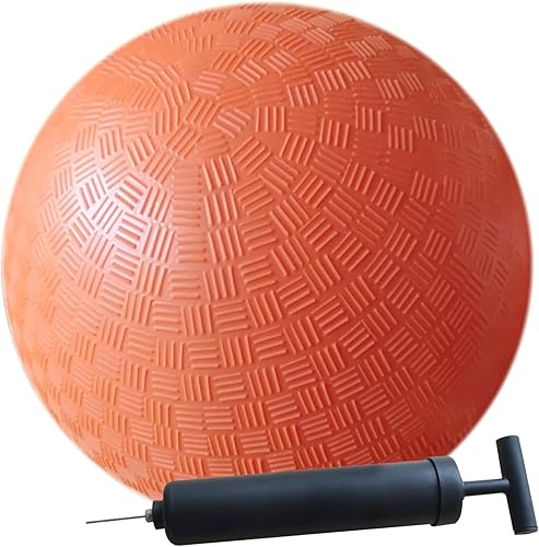 AppleRound Bola de patio de 8.5 pulgadas con bomba de aire, paquete de 1 bola con 1 bomba, tamaño oficial para Dodge Ball, balonmano, campamentos y
