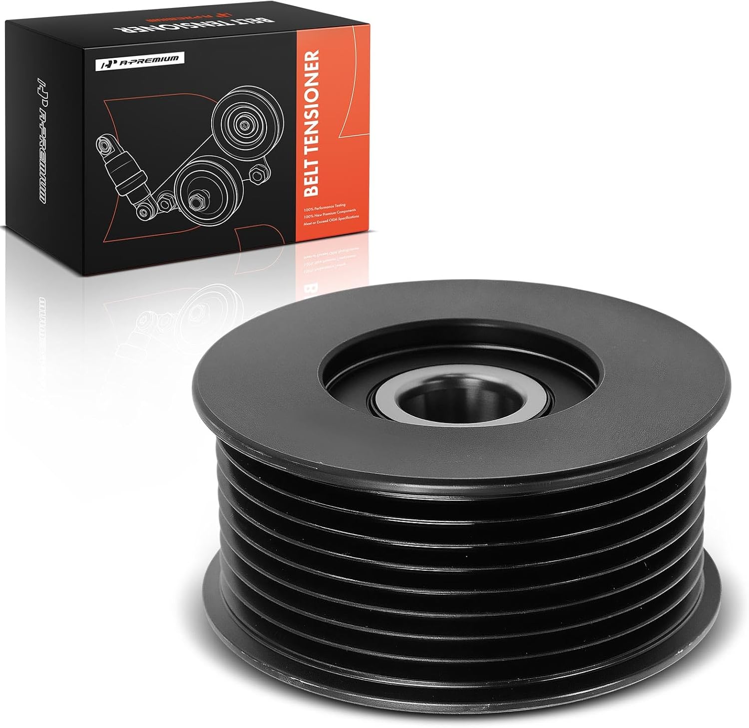 A-Premium Belt Idler Pulley Compatible with Freightliner Argos Classic Columbia Condor Coronado FL112 FLD112 FLD120 FLD132 & International Harvester 2574/2674/7600/8100/5500i/8600 SBA