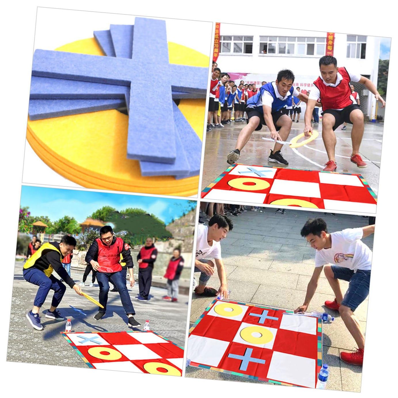 FRCOLOR Juego Gigante de Dedos para Exterior y Interior con Montaje Fácil y Estructura Estable, Adecuado para Juegos Familiares al Aire Libre y Diversión para Adultos y Niños
