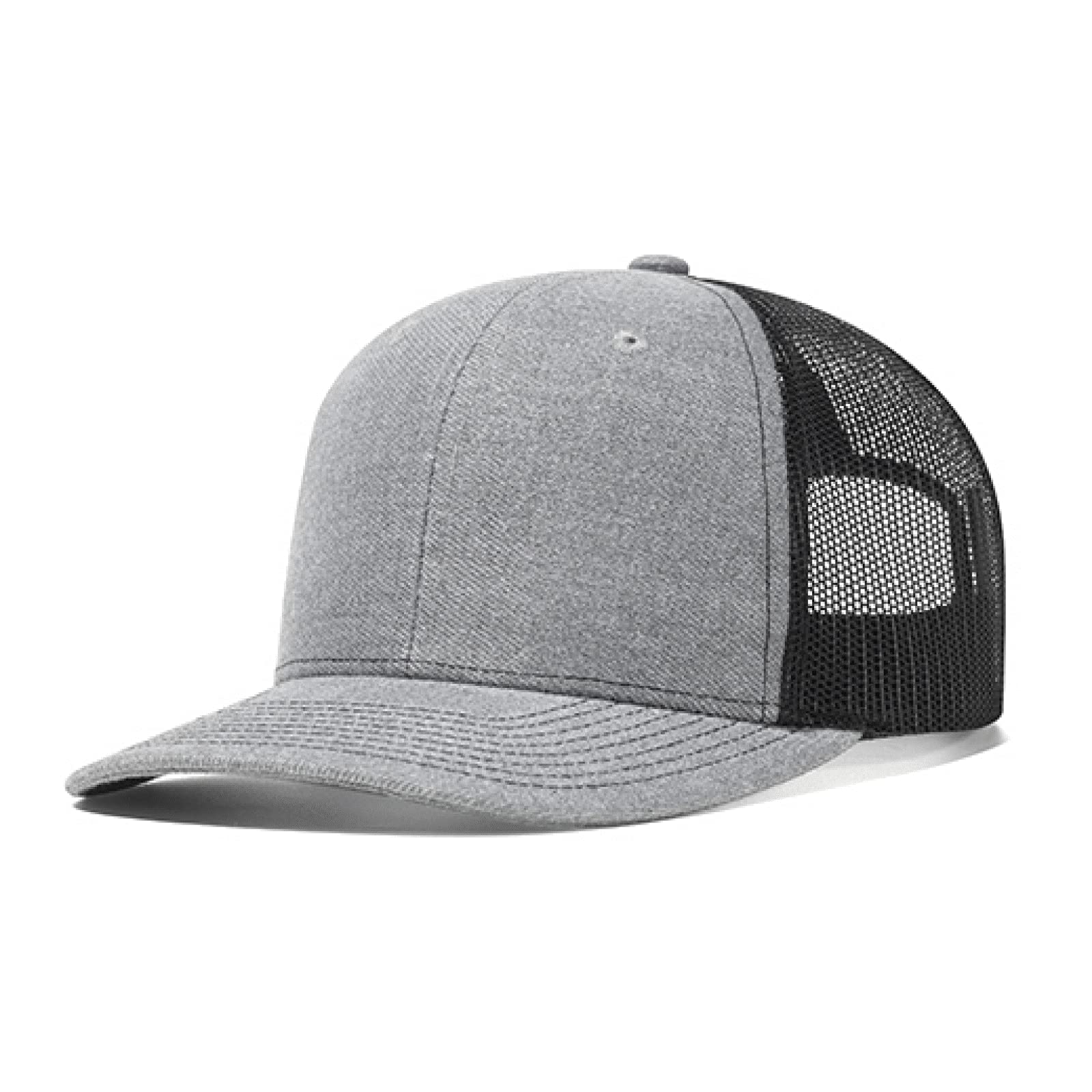 HaloHorus Curved Snapback Trucker Hat for Men Women, Adjustable Mesh Athletics Baseball Cap for Running, Fishing, Workout, P6-deepgrey-black, One Size โ image 1