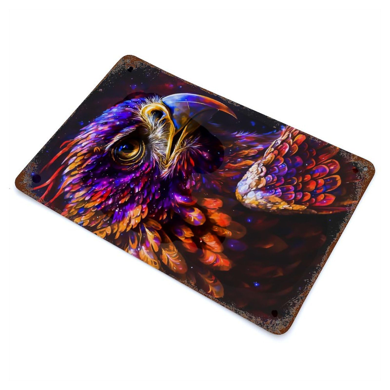 Eagle Decorative Tin Sign 11.8"x7.9", for Bistro, Counter And Cafe Decor, Retro Wall Decor