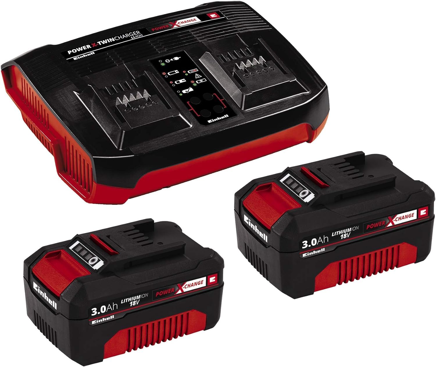 Oryginalny Einhell zestaw startowy akumulator i ładowarka Power X-Change & Einhell Podkaszarka akumulatorowa GE-CT 36/30 Li E-Solo Power X-Change