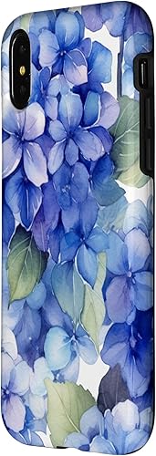 Miniatura 8 de Funda para iPhone 13 Pro Max Hydrangea Watercolor Pattern of Hydrangeas