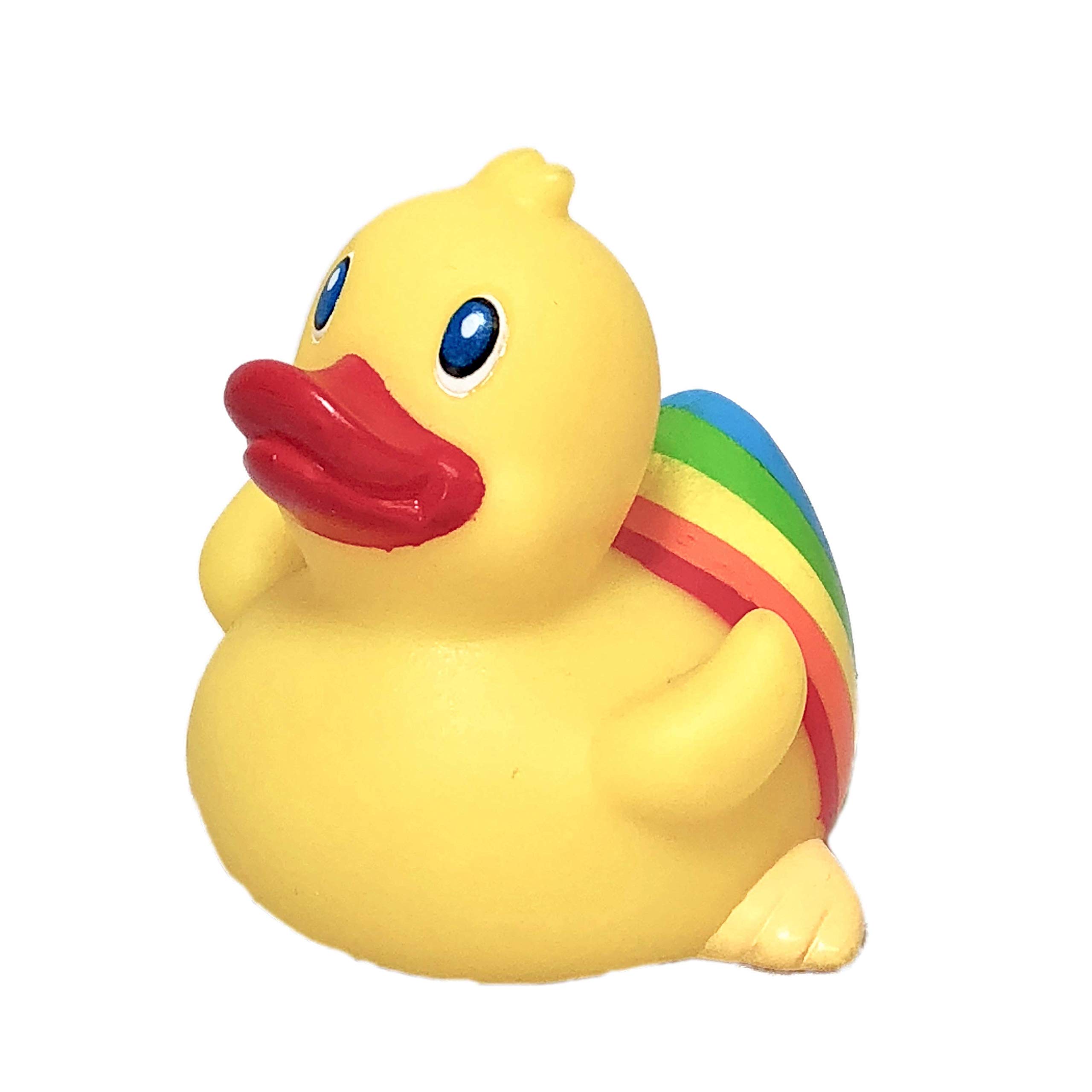 48 Pcs Rainbow Rubber Ducks Bulk - LGBT Pride Bath Toys For Parties & Celebrations