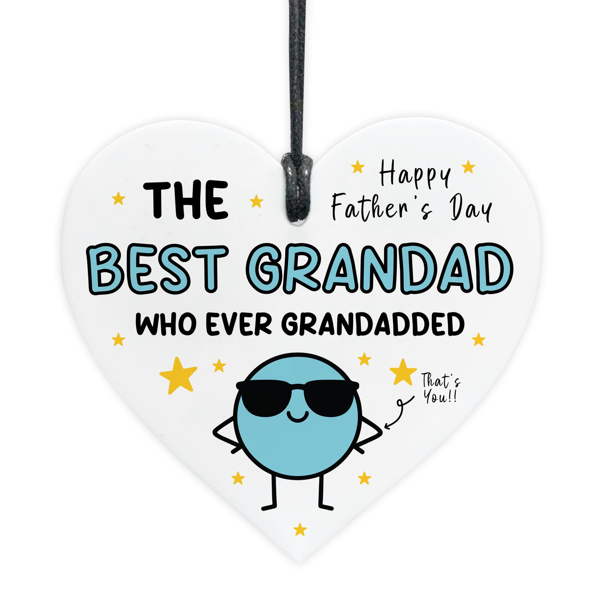 Red Ocean Fathers Day Gift For Grandad BEST GRANDAD Whoever Grandadded Funny Gift From Granddaughter Grandson For Him Keepsake