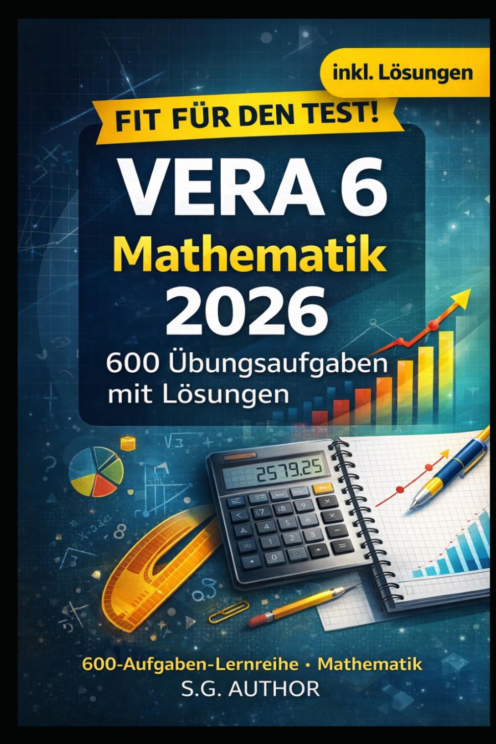 VERA 6 Mathematik 2026: 600 Übungsaufgaben mit Lösungen – Training nach Kompetenzbereichen (Klasse 6) (VERA Mathematik – Trainingshefte)
