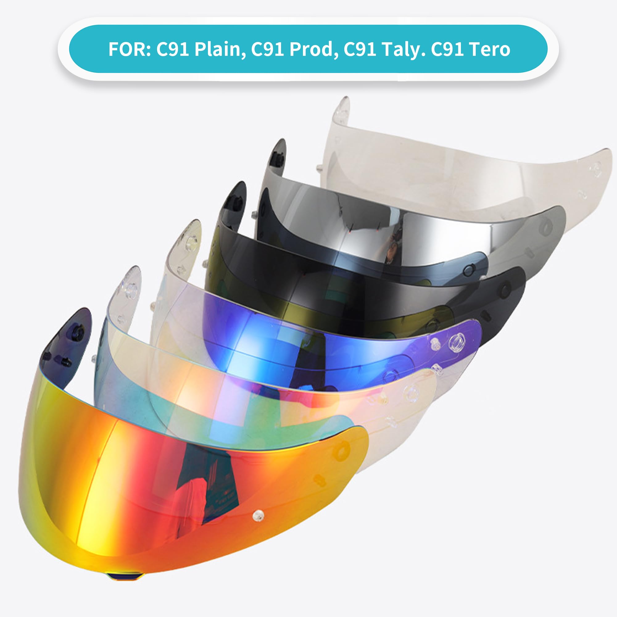 C91 IS-MAX C90 CL-MAX SY-MAX 3 - Visera de repuesto ahumada oscura (transparente)