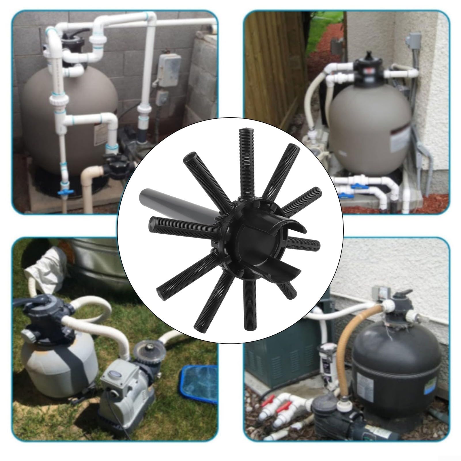 Tubo centrale di ricambio per filtri a sabbia Hayward S180T S170T S190T S210T, parti del sistema di filtrazione della piscina