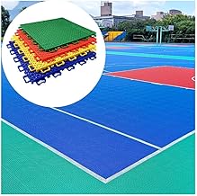 QUSYZD Baldosas modulares entrelazadas, Alfombrilla de plástico para Suelo Deportivo, Color Amarillo, Resistentes al frío y a Las Altas temperaturas, fáciles de Limpiar, 3,Yellow-5PCS