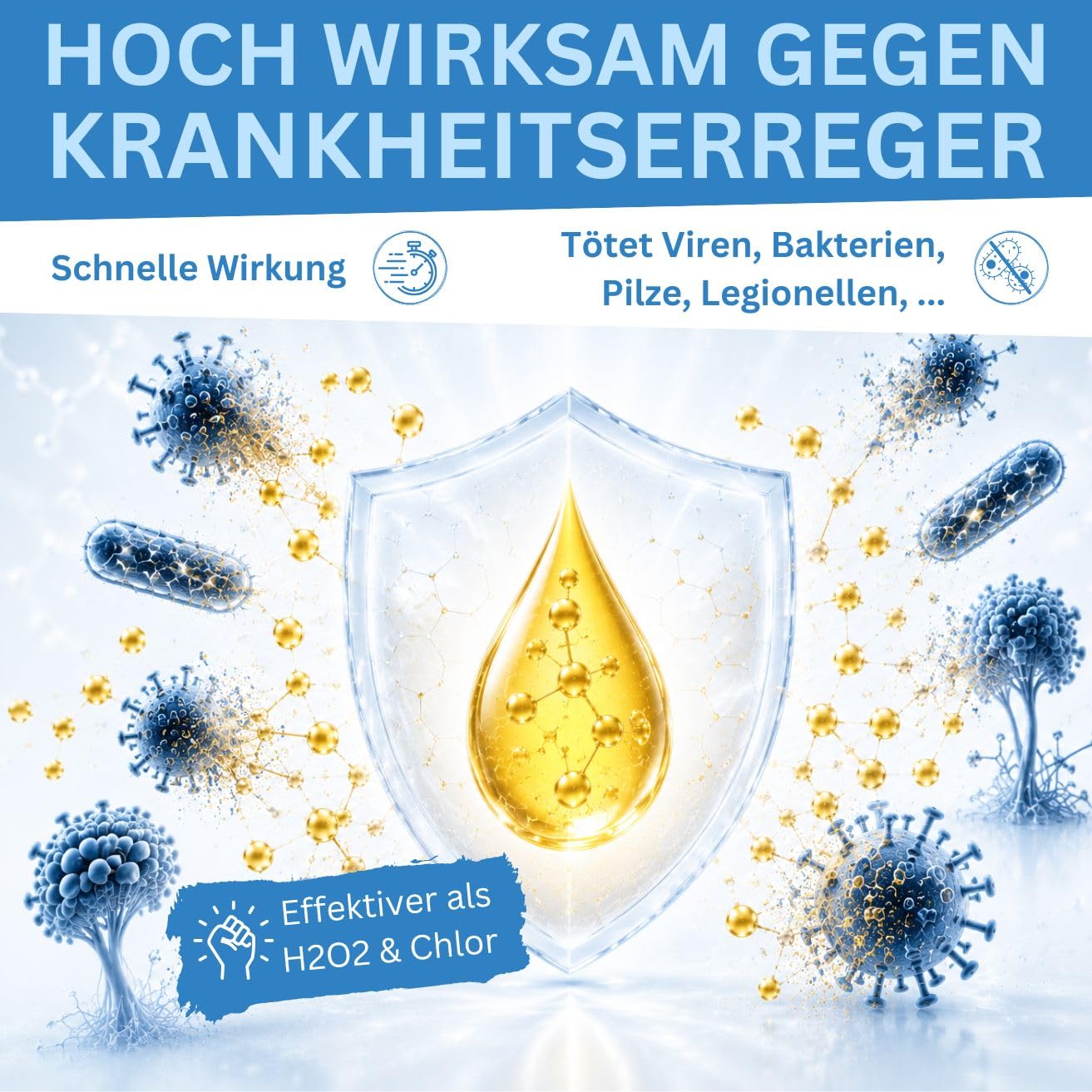 CDL eXtra - Chlordioxid Lösung 0,3% - CDs - extra Lange Haltbarkeit (3-4 Jahre) - Trinkwasserdesinfektion - Wasseraufbereitung - 250 ml