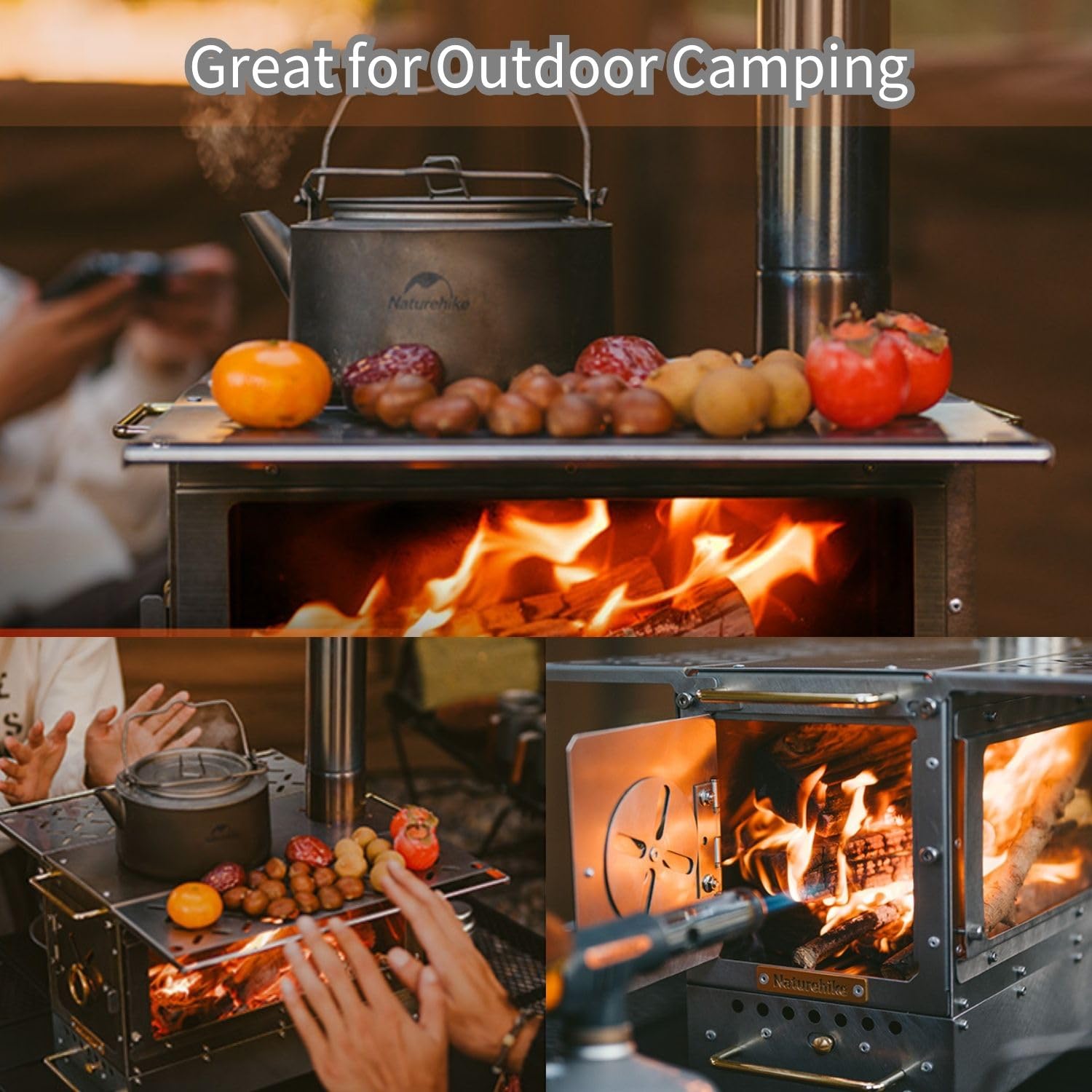 Naturehike Wood Stove Mini Titanium Potable Camping Stove Outdoor - View #2