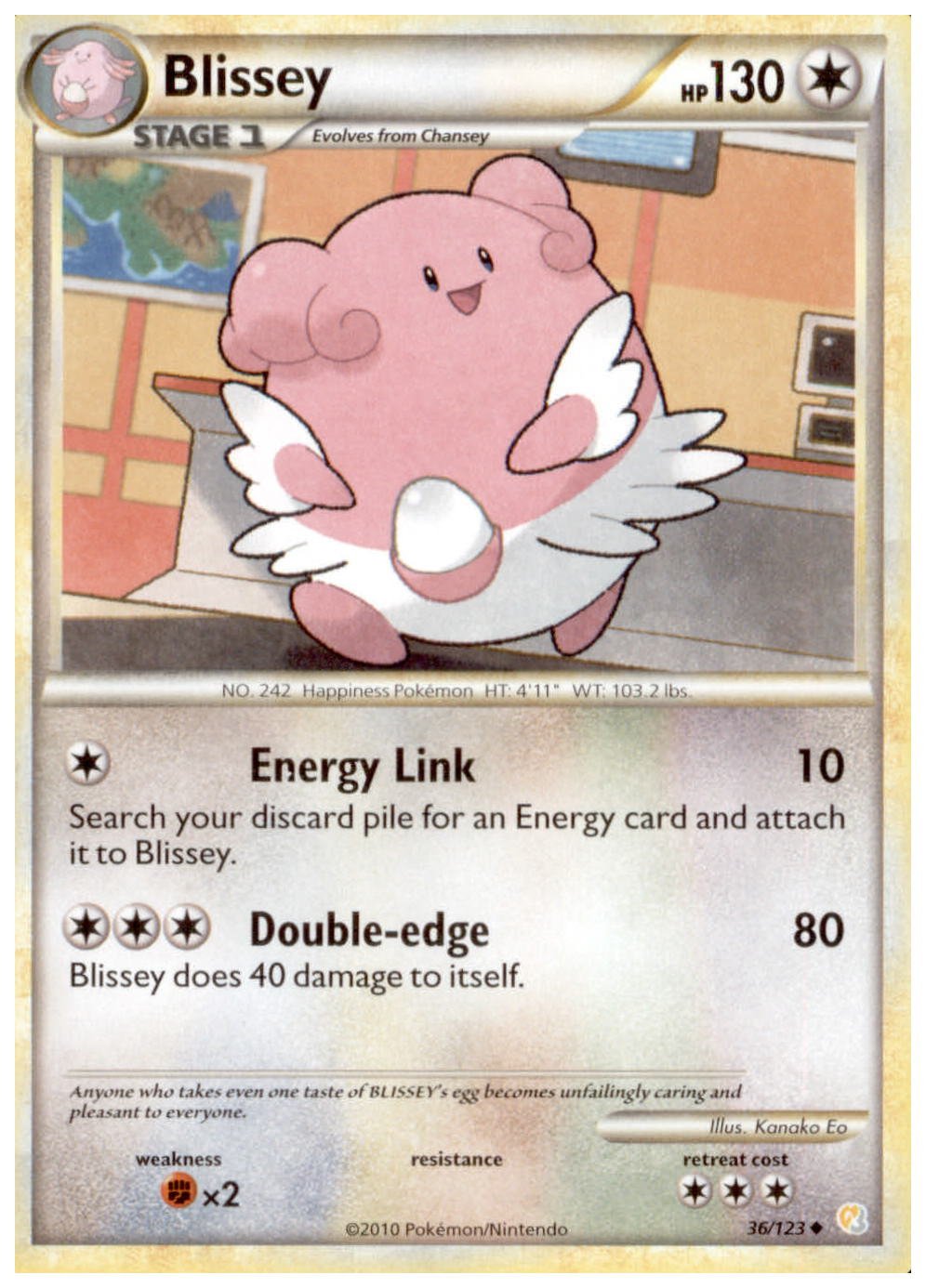 Amazon.com: Pokemon - Blissey (36/123) - HeartGold SoulSilver : Toys & Games