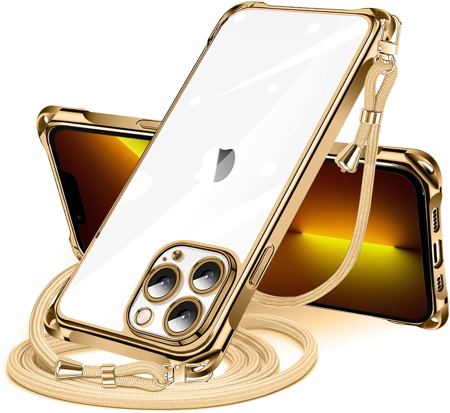 Amazon.co.jp: NISIILNG iPhone 13 Pro 用 ケース クリア ショルダー