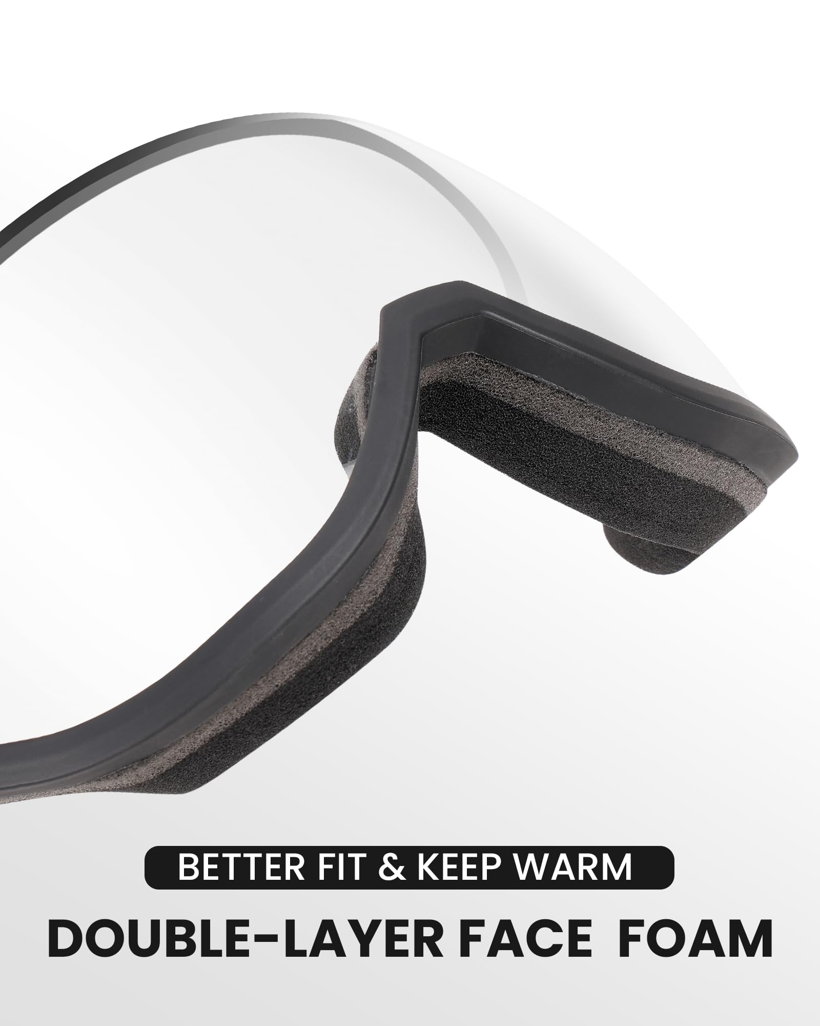OutdoorMaster Visera de repuesto para cascos de esquí 2 en 1, antivaho, lente de protección UV