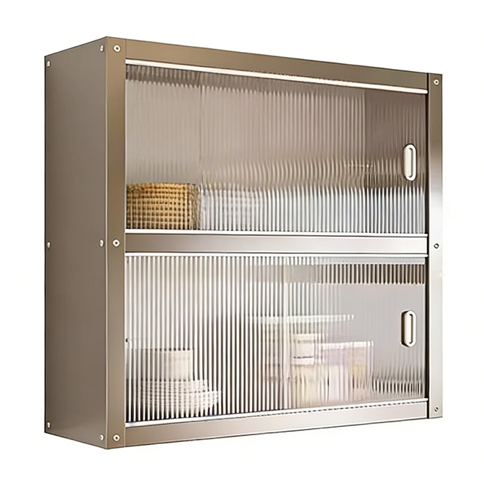 Armoire de cuisine murale en acier inoxydable pour organiser le garde-manger encombré