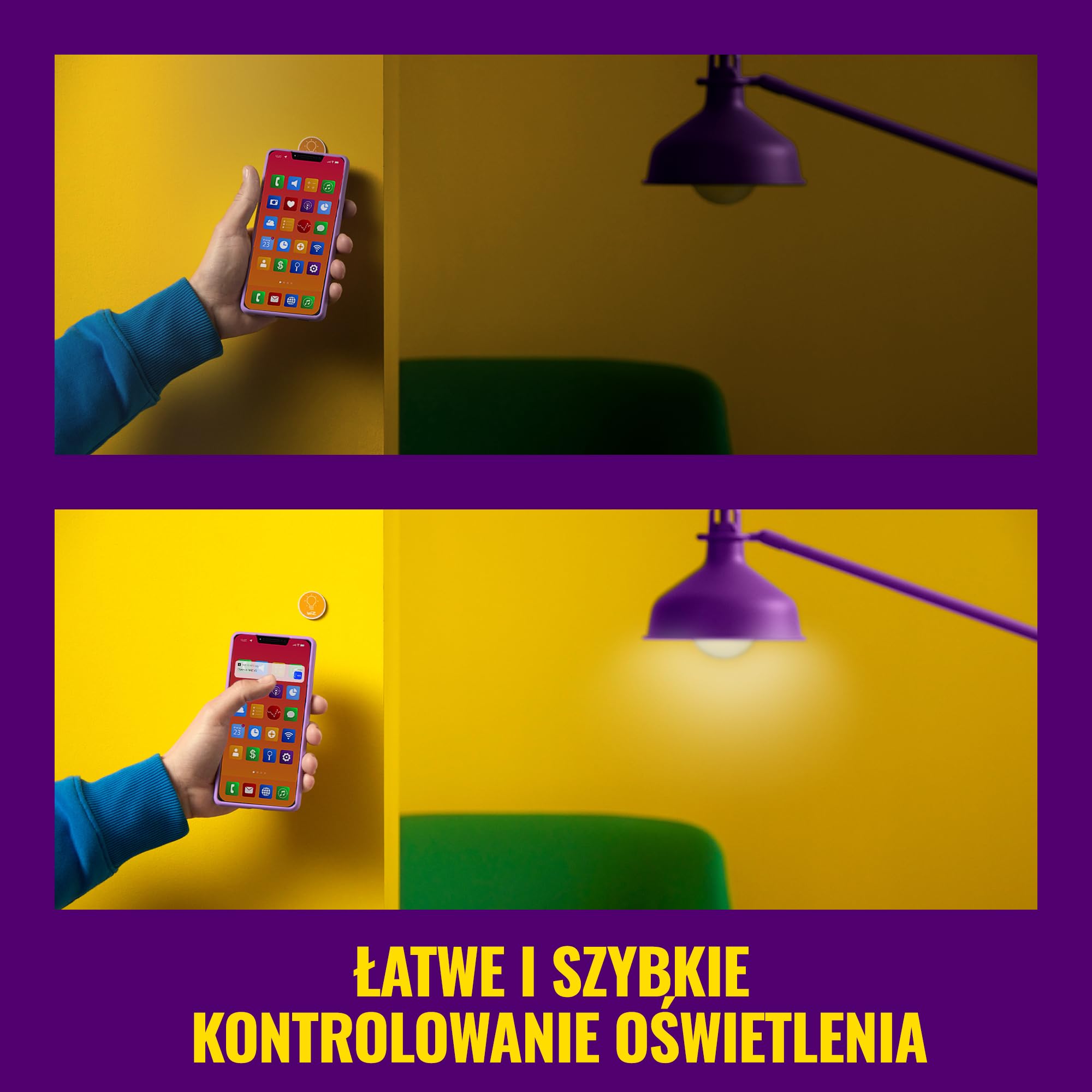 WiZ TAG NFC, Inteligentne Oświetlenie LED, Łatwe Sterowanie za Pomocą Jednego Dotknięcia