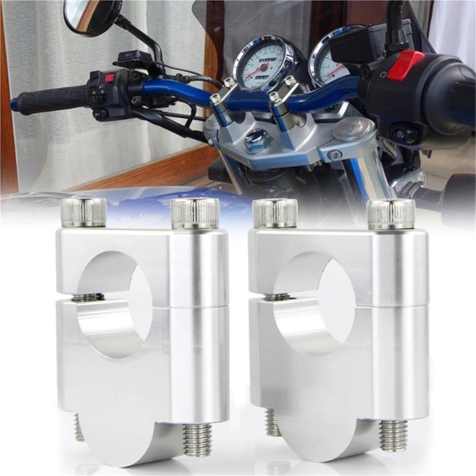 Rehausse de guidon moto 22mm pour le voyage en Aprilia Caponord 1000 et Shiver