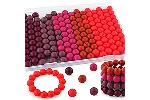 Colorful 15mm Red Silicone Beads