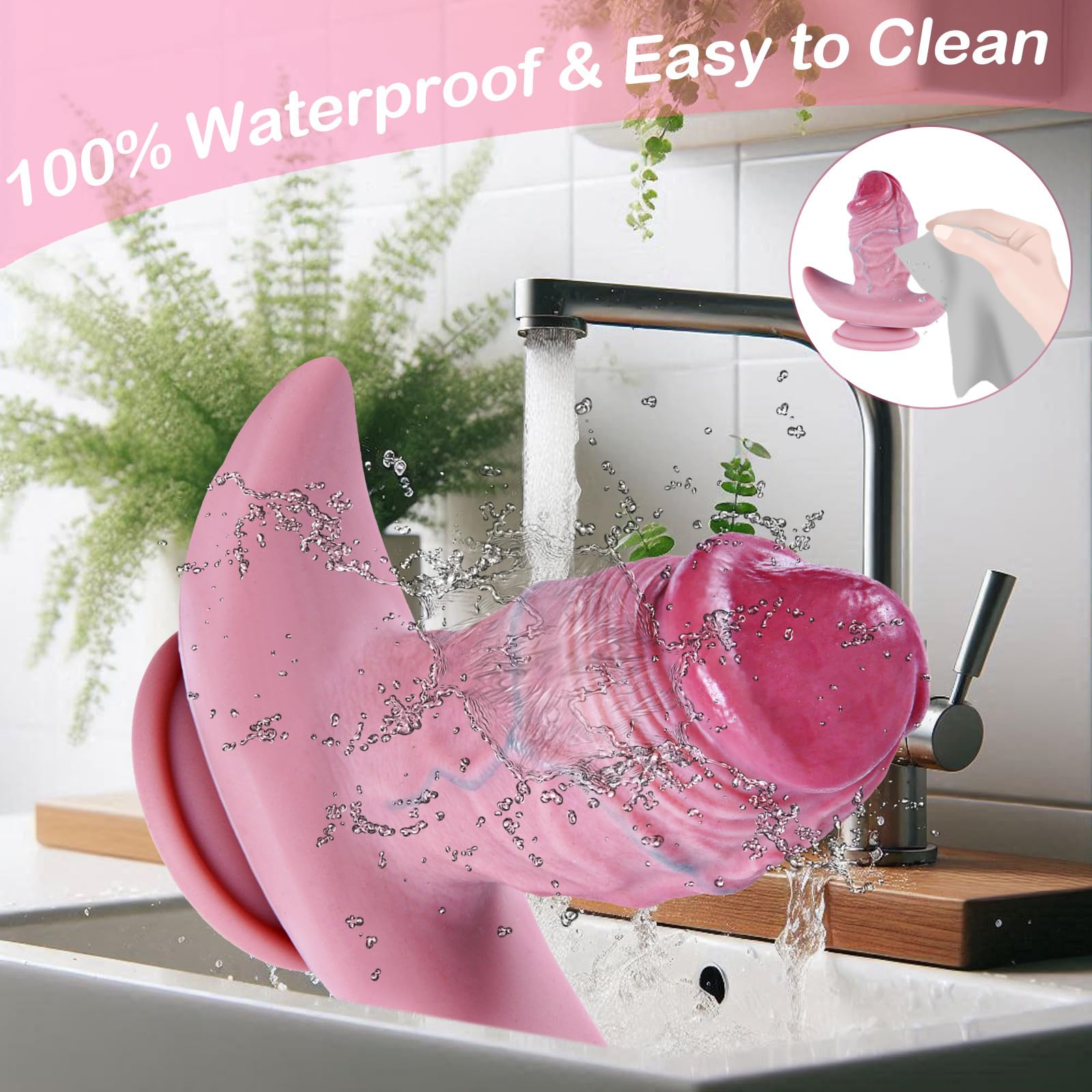 Plug Anal Gigante Extra Grueso de 6,8 cm de Diámetro con Ventosa,Dildo de Silicona Suave de 17 cm,Realista Extra Grande para Mujeres,Dildo de Próstata,Entrenador Anal Suave,Apto para Usuarios Expertos