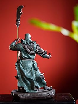 Amazon.co.jp: 匠の逸品(三国志) 関羽 置物【関羽像（関公像）】武財神