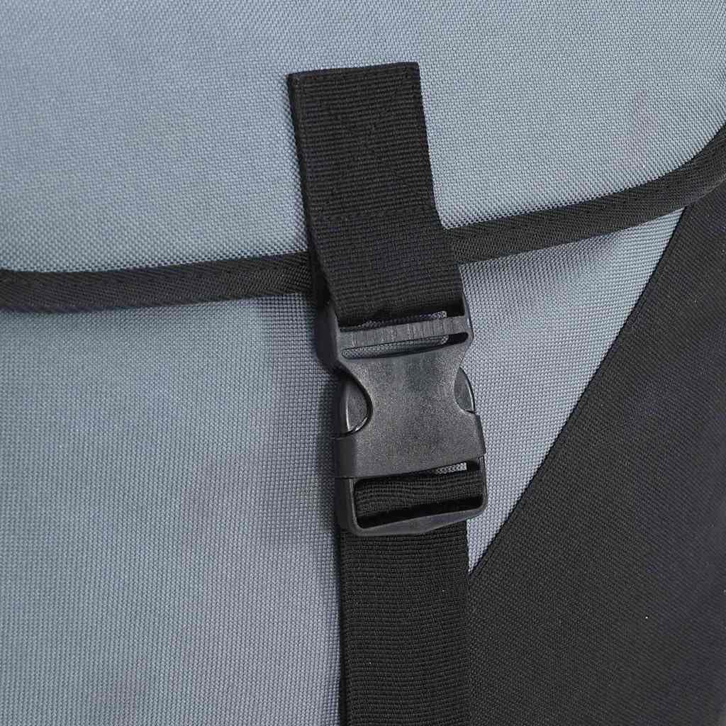 Alforja doble para portaequipajes, impermeable, 31,5 x 15,5 x 40 cm, poliéster, gris y negro, accesorios de bicicleta para viajeros
