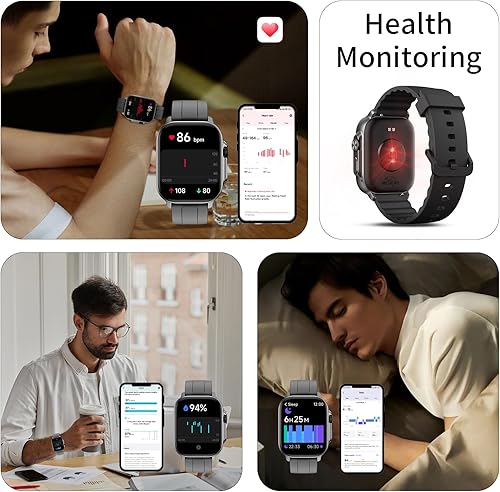 Miniatura 6 de MEDEWE Reloj inteligente deportivo para hombre de 2.01 pulgadas, pantalla súper grande para recibir llamadas, con rastreador de actividad, monitor