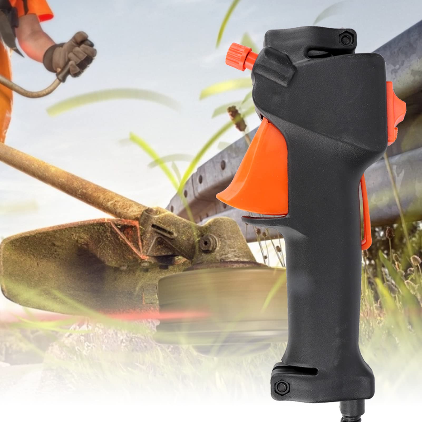 Interruttore A Grilletto Con Cavo Acceleratore Per Decespugliatore 26mm – Sostituzione, Arancione, Per Multiuso