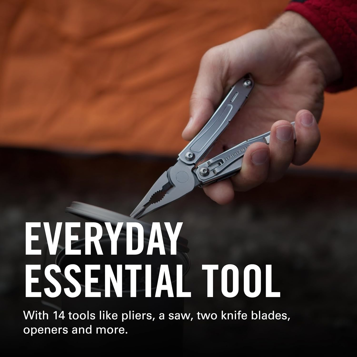 LEATHERMAN, Sidekick Pocket Size Multitool with Spring-Action Pliers and Saw, Stainless Steel