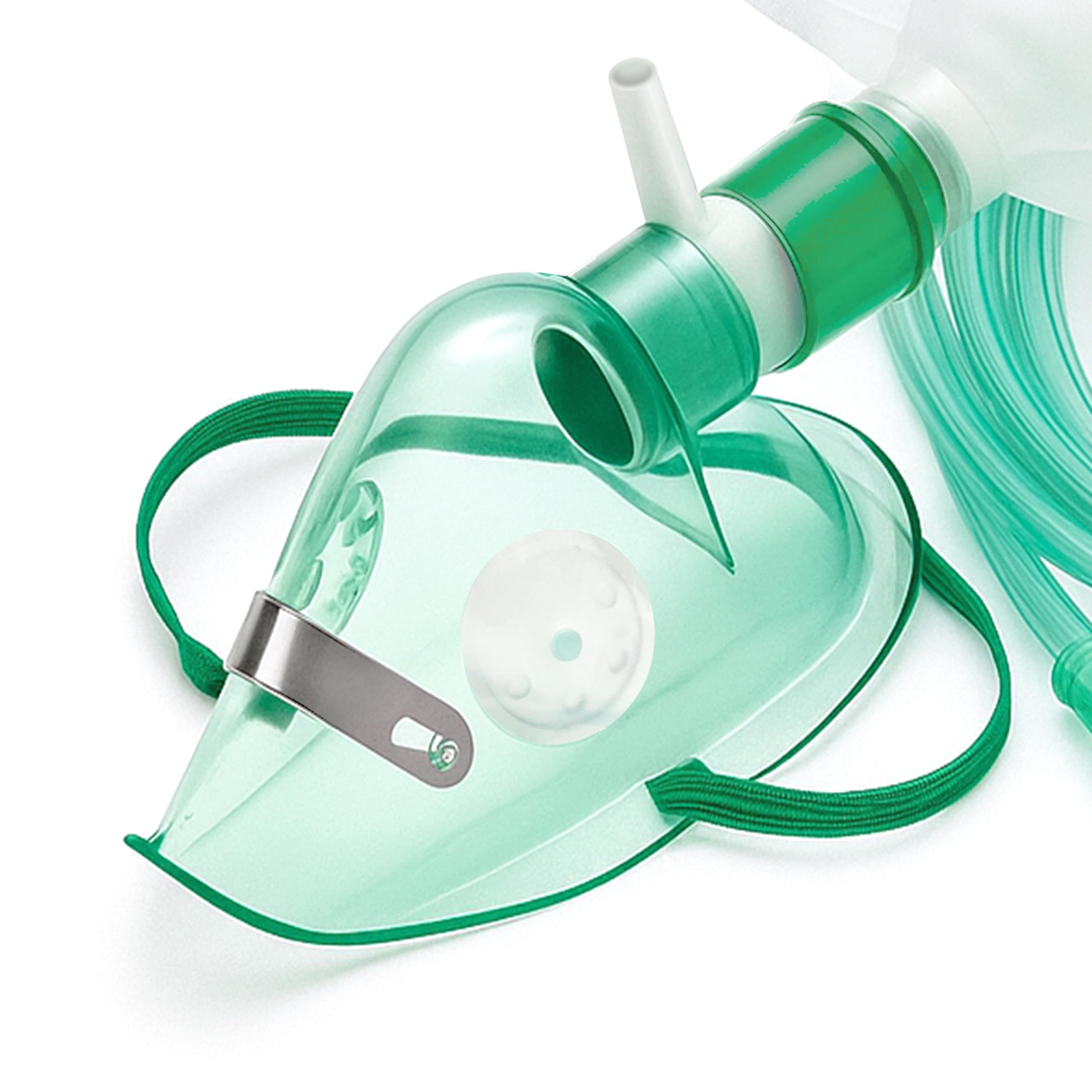 OX-MASK Maschera ossigeno con Reservoir, tubo 200 cm, Maschera Adulto con ferretto stringinaso