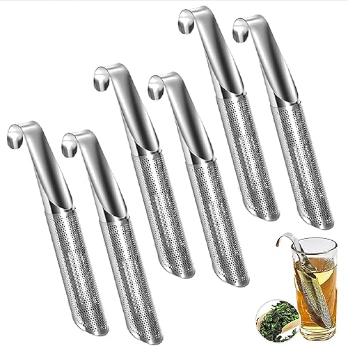 Miniatura 7 de Coladores de té para té suelto, difusor de té de acero inoxidable mejorado, infusores de té de malla extrafina para té suelto, infusor de té de