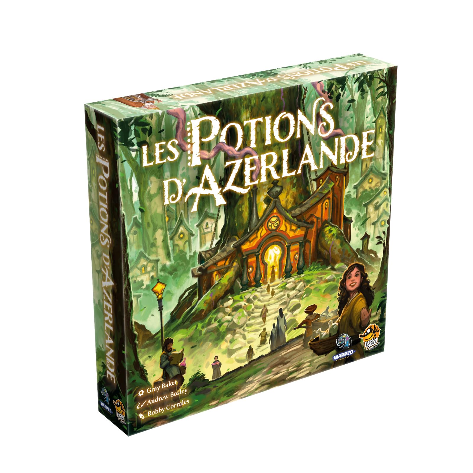 Lucky Duck Games | LES POTIONS D’AZERLANDE | Jeu de Société Stratégique Fantasy pour Adultes dès 14 ans | Festival des Potions |1 à 4 Joueurs | 90 Min | Gestion,Combinaisons, Alchimie | En Français