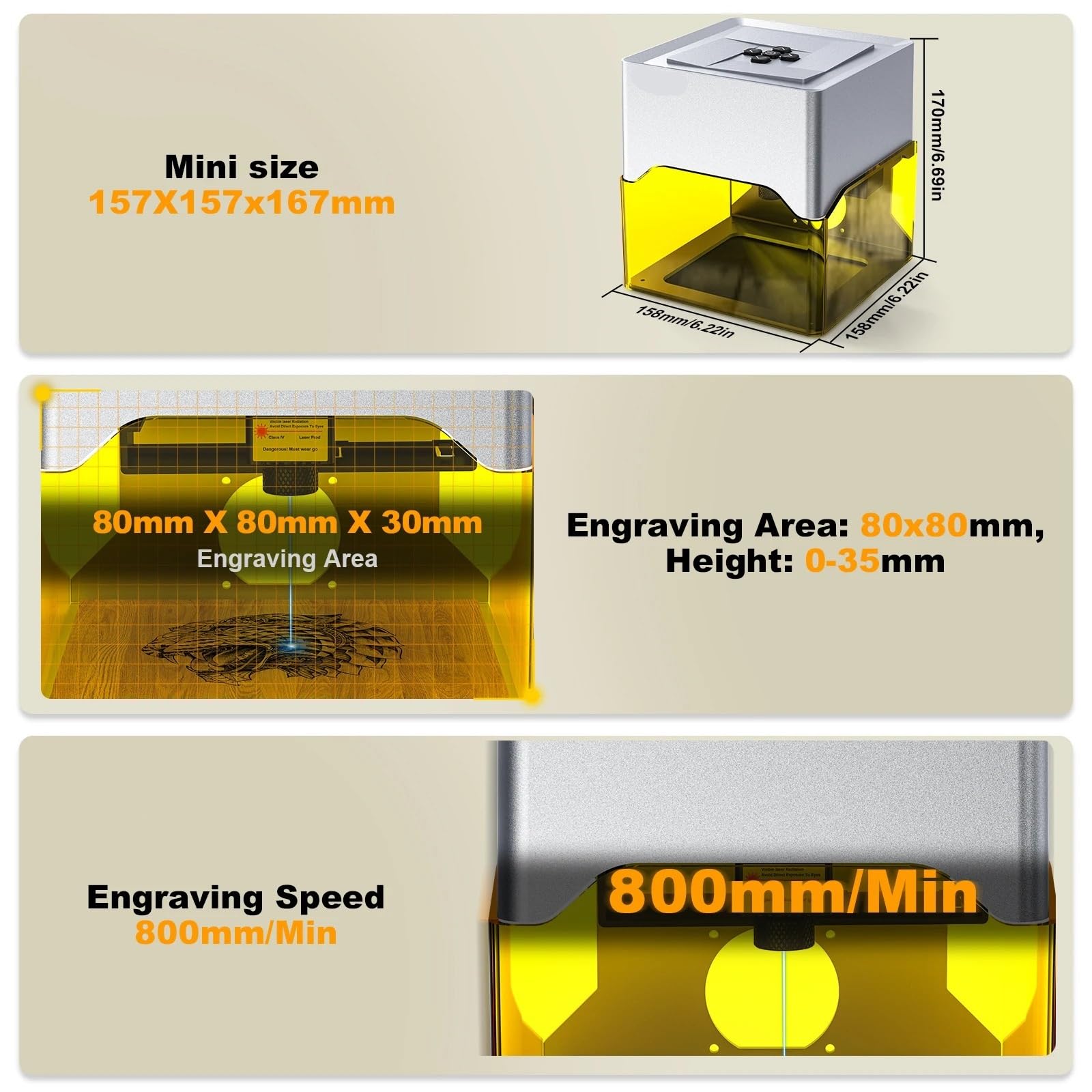 Graveur laser, Mini Machine De Gravure Laser