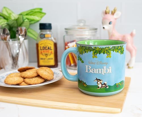 Miniatura 3 de Disney Bambi Meadow Scene - Taza de café de viaje sin BPA para café expreso, cafeína, cacao, esencial para el hogar y la cocina, bonitos regalos y