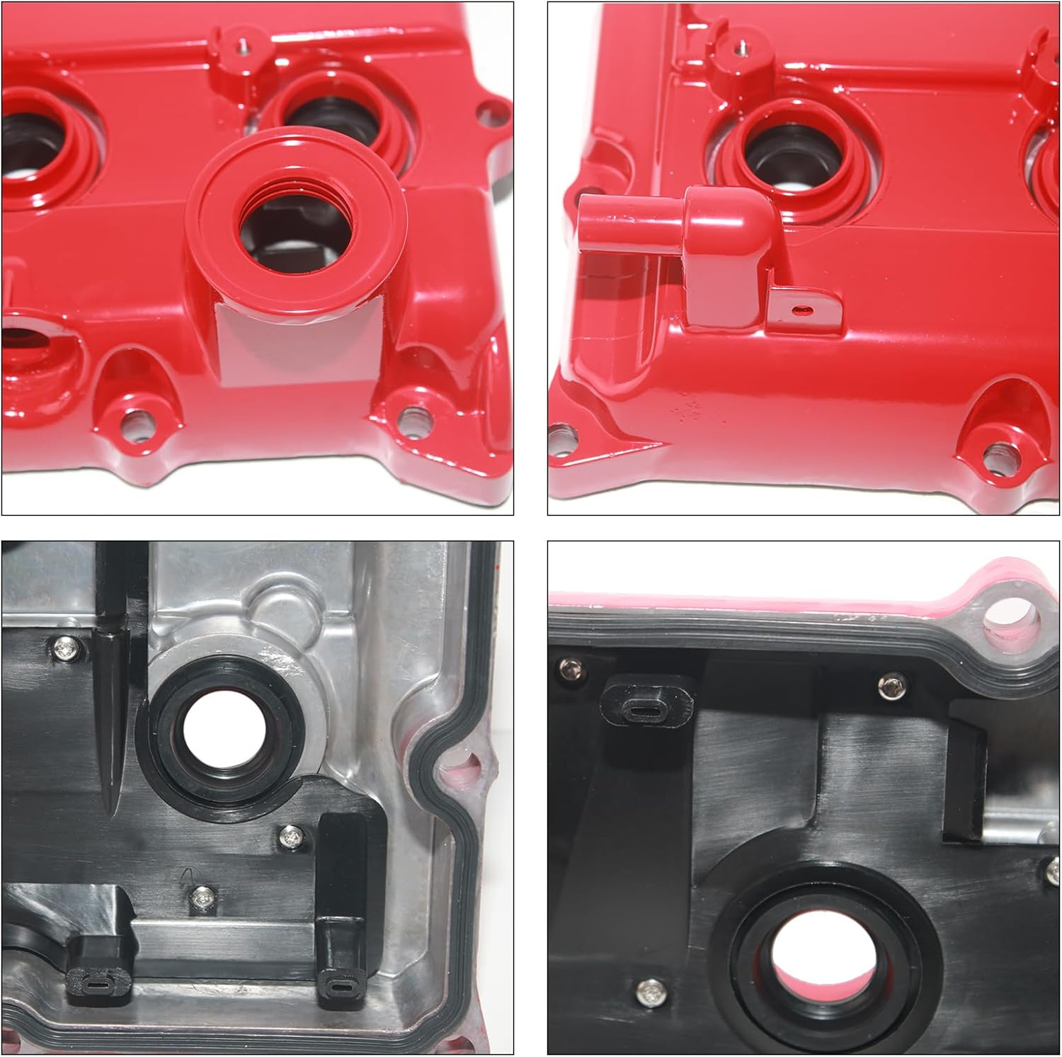 QR20DE Aluminum Valve Cover Compatible with Nissan Murano TZ50 QR25DE Replace# 132648H300 132648H301