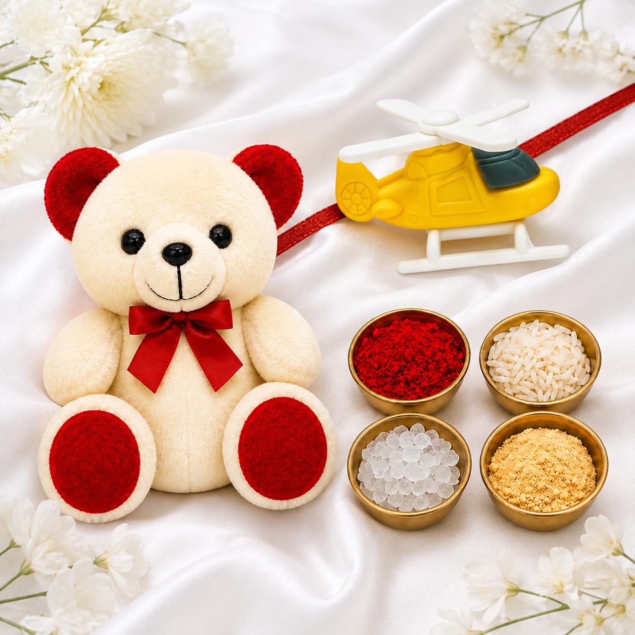 Helicopter Kids Rakhi with Soft Toy and Roli Tikka Set | Soft Toy, Roli Tikka Set-image-7