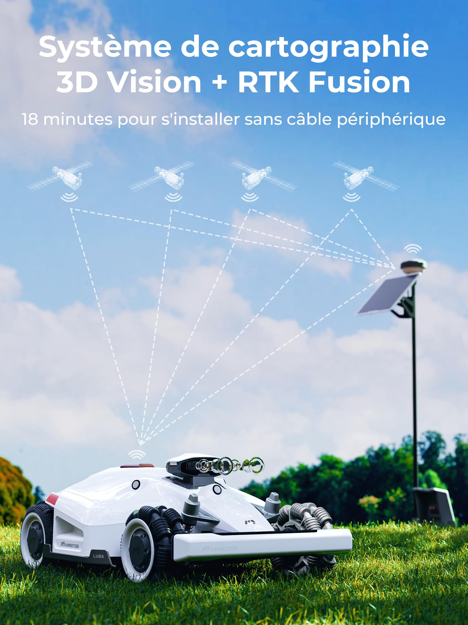 MAMMOTION LUBA 2 AWD 5000 Tondeuse Robot — vue 2