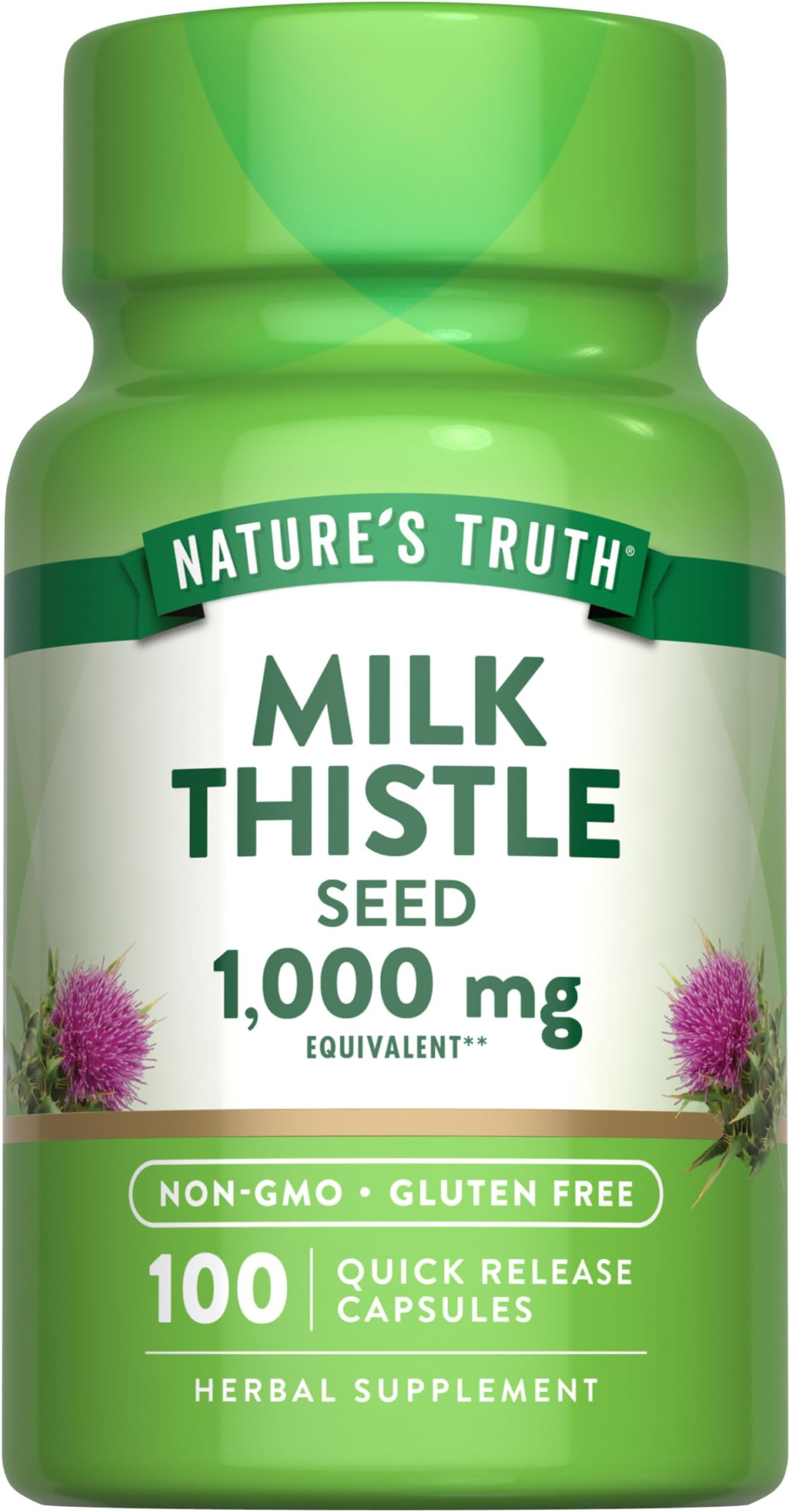 Nature's Truth Milk Thistle Seed Extract Capsule - 1000 mg, 100 Count